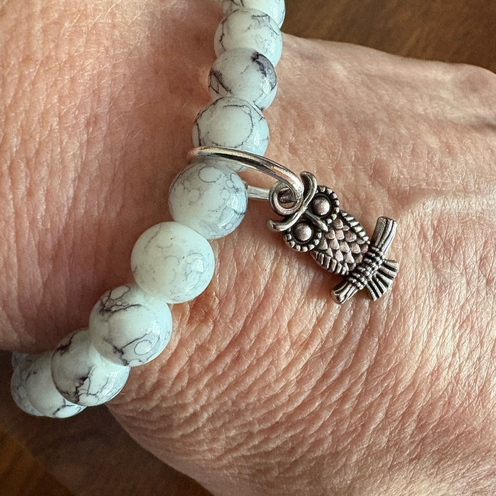 Silver Owl Charm Bracelet